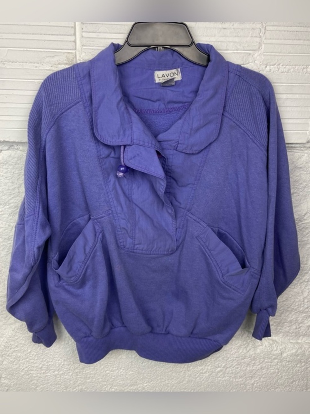 Lavon vintage Purple Pullover Hoodie size medium